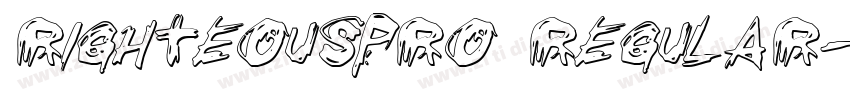 RighteousPro Regular字体转换